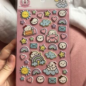 cute puff stickers